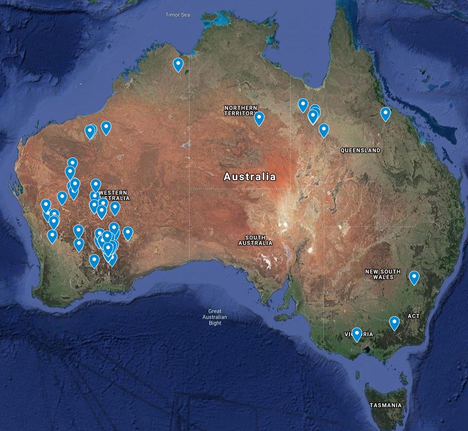 Locations - australia