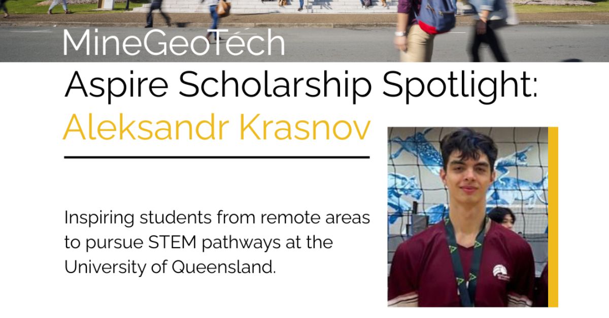Aleks - MineGeoTech Scholarship Spotlight