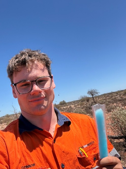 Connor in the field - MGT
